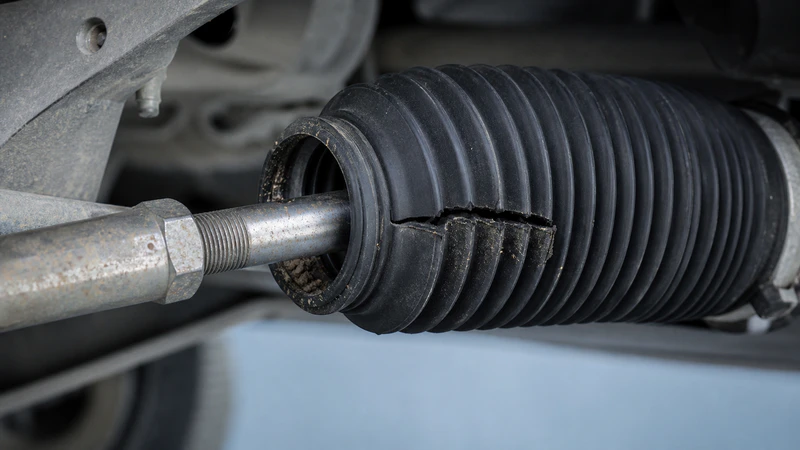 Torn Steering Rack Boot