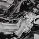 steering rack installed under vehicle chassis