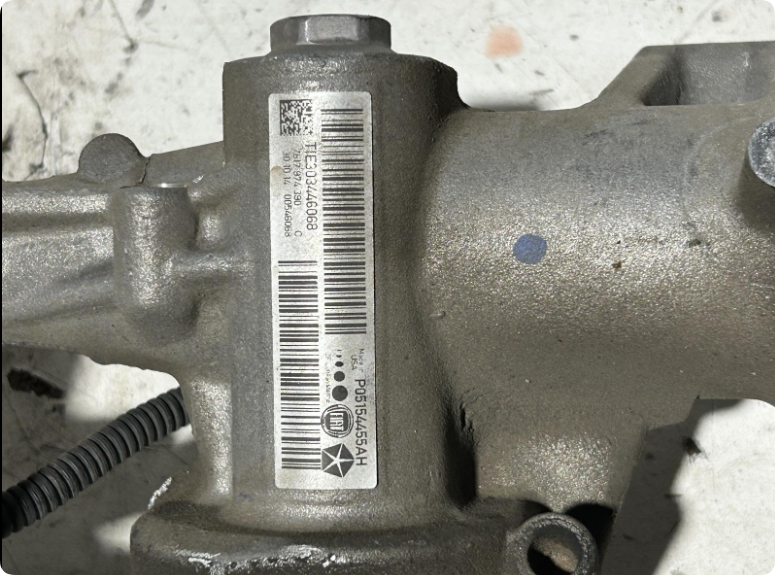 steering rack OEM identification label