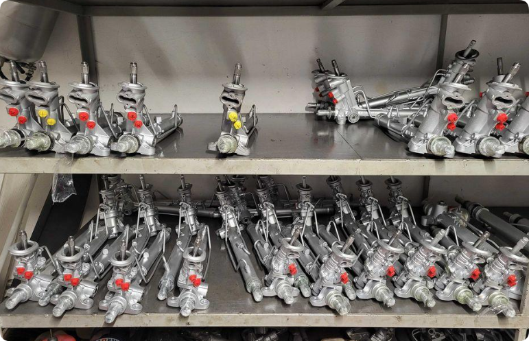 remanufactured steering racks ready for wholesale distribution