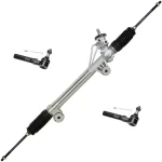 Rack And Pinion Steering Rack Assembly With Tie Rods