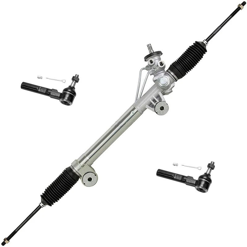 Rack And Pinion Steering Rack Assembly With Tie Rods